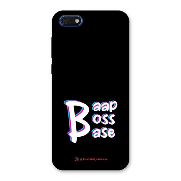 Baap Boss Base Black Back Case for Honor 7s