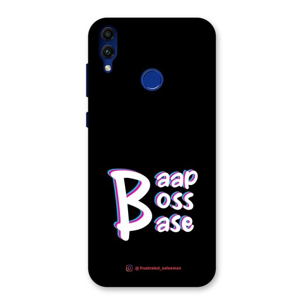 Baap Boss Base Black Back Case for Honor 8C