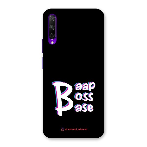 Baap Boss Base Black Back Case for Honor 9X Pro