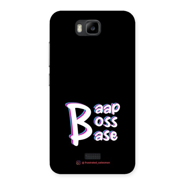 Baap Boss Base Black Back Case for Honor Bee