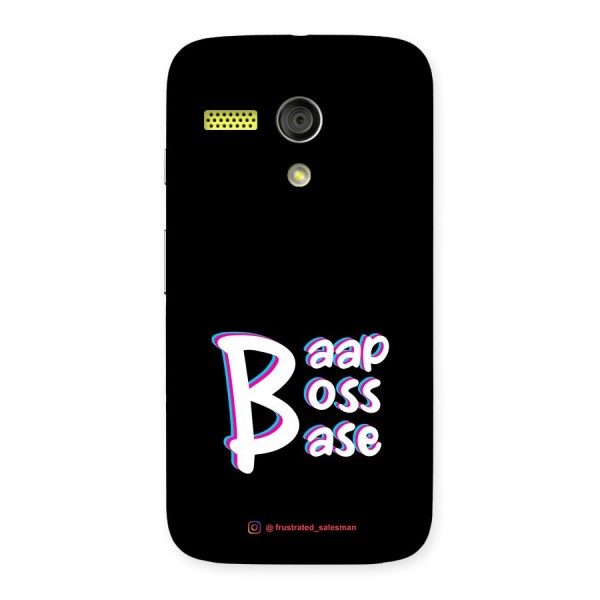 Baap Boss Base Black Back Case for Moto G