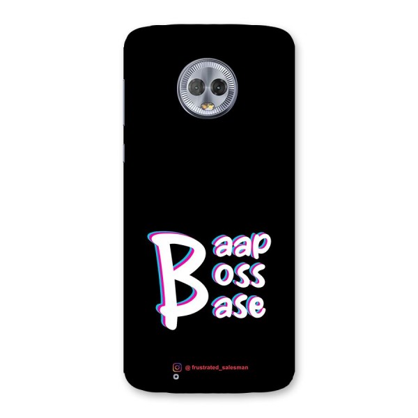 Baap Boss Base Black Back Case for Moto G6