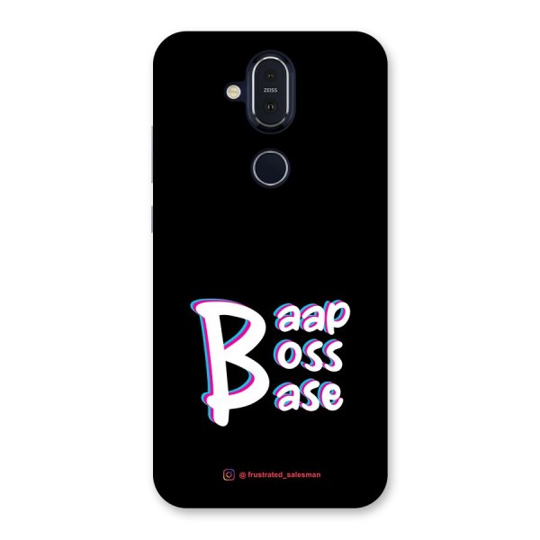 Baap Boss Base Black Back Case for Nokia 8.1