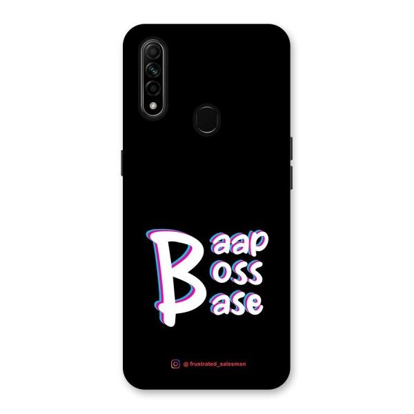 Baap Boss Base Black Back Case for Oppo A31