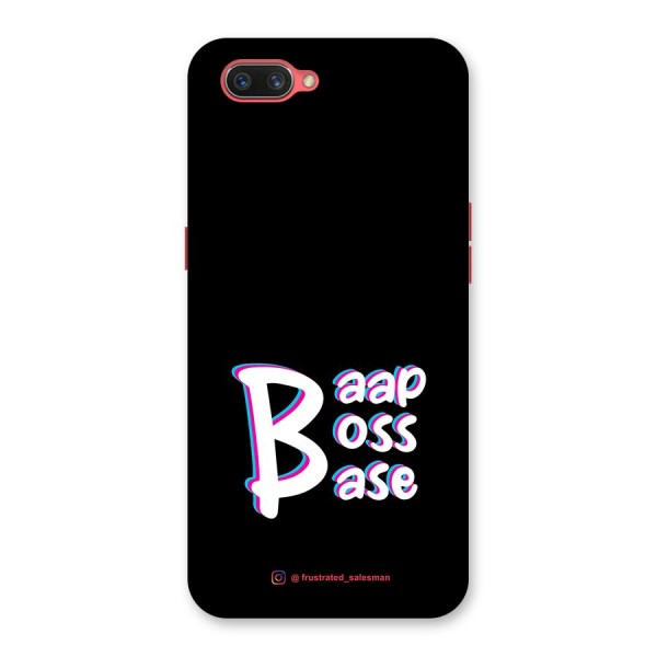 Baap Boss Base Black Back Case for Oppo A3s