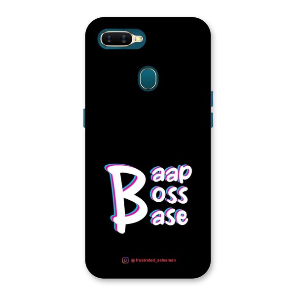 Baap Boss Base Black Back Case for Oppo A7