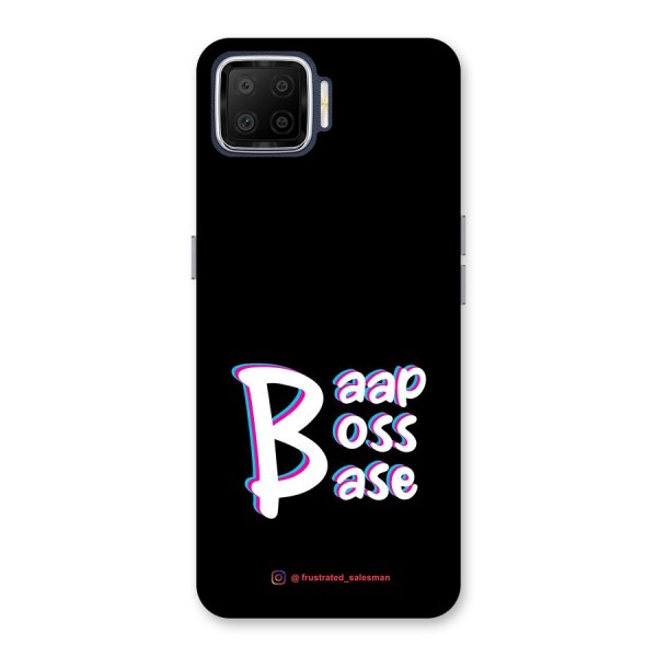 Baap Boss Base Black Back Case for Oppo F17