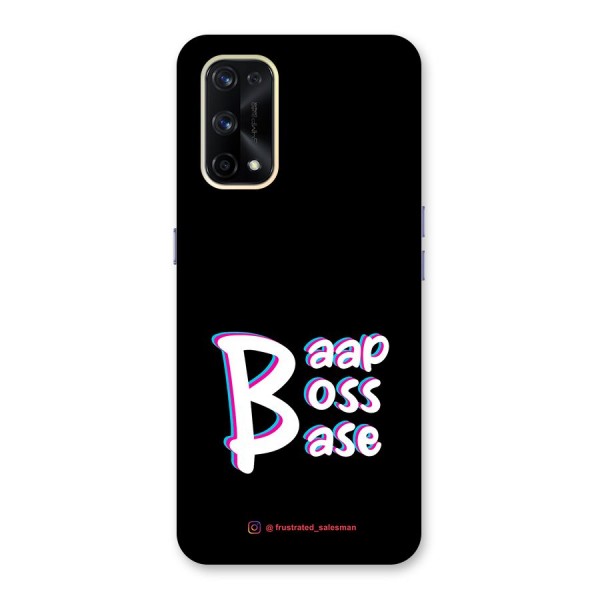 Baap Boss Base Black Glass Back Case for Realme X7 Pro