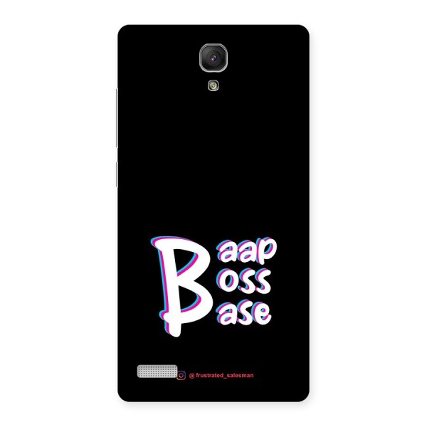 Baap Boss Base Black Back Case for Redmi Note