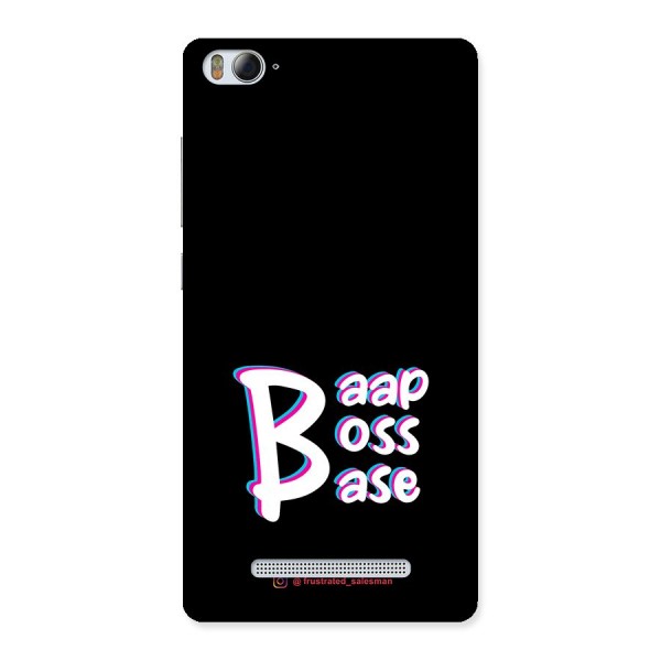 Baap Boss Base Black Back Case for Xiaomi Mi4i