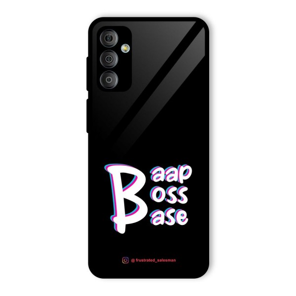 Baap Boss Base Black Glass Back Case for Galaxy F23