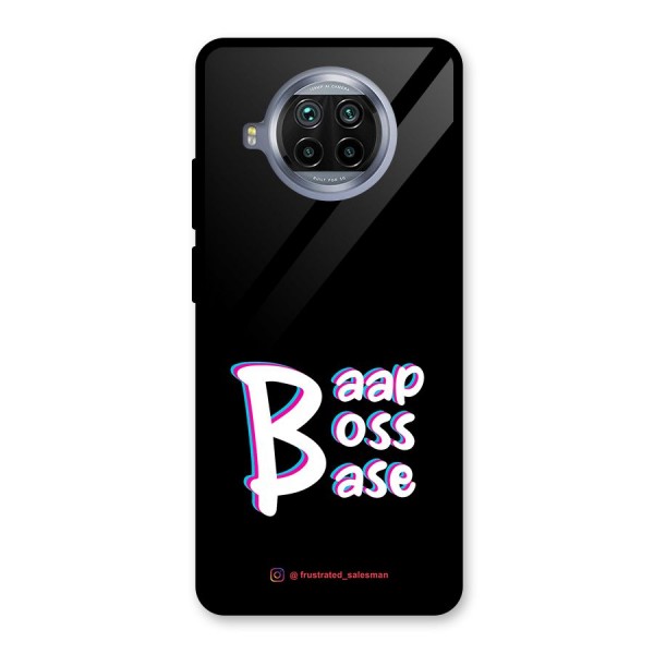 Baap Boss Base Black Glass Back Case for Mi 10i