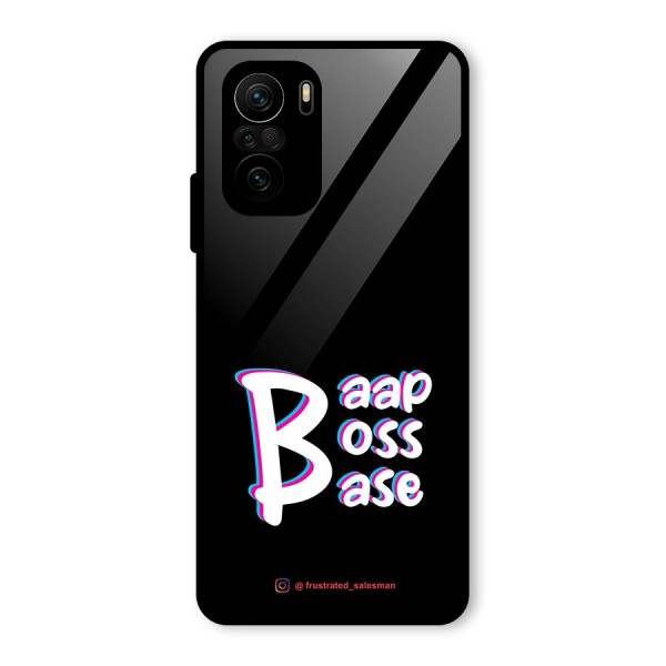 Baap Boss Base Black Glass Back Case for Mi 11x