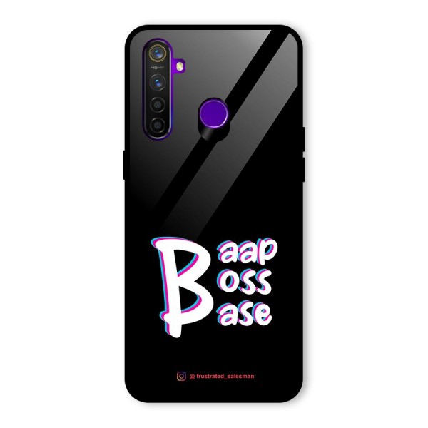 Baap Boss Base Black Glass Back Case for Realme 5 Pro