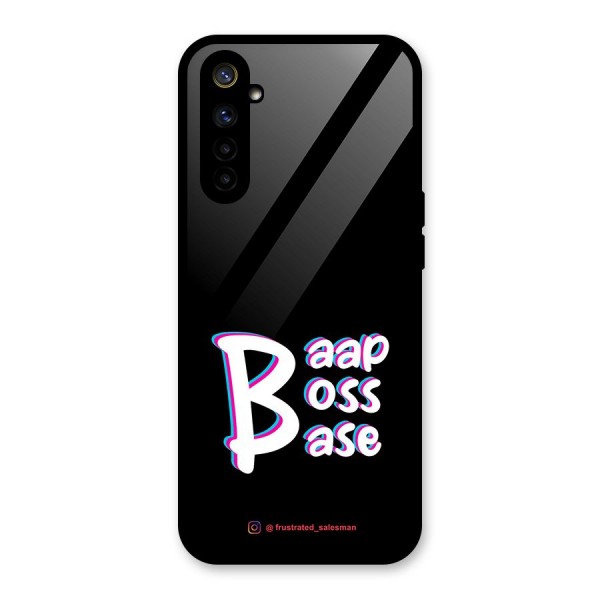 Baap Boss Base Black Glass Back Case for Realme 6