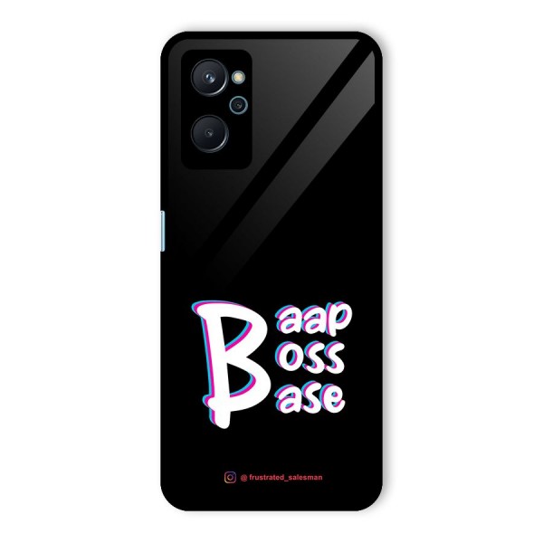 Baap Boss Base Black Glass Back Case for Realme 9i