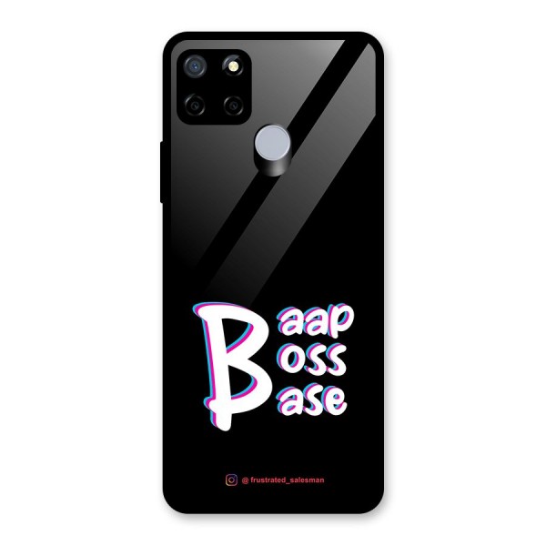 Baap Boss Base Black Glass Back Case for Realme C12