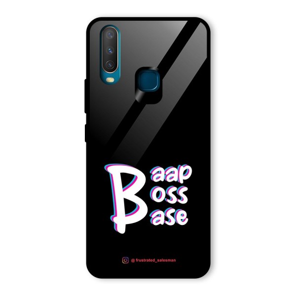 Baap Boss Base Black Glass Back Case for Vivo Y15