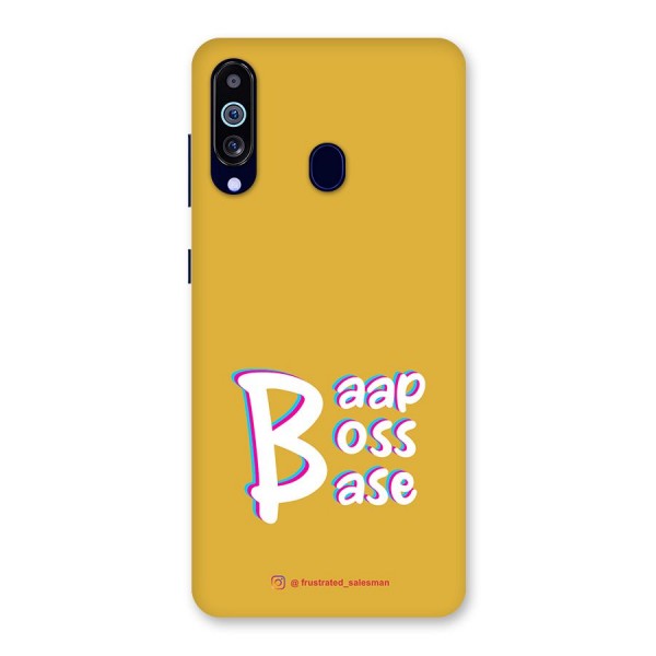 Baap Boss Base Mustard Yellow Back Case for Galaxy A60