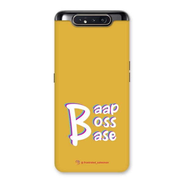 Baap Boss Base Mustard Yellow Back Case for Galaxy A80