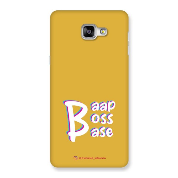 Baap Boss Base Mustard Yellow Back Case for Galaxy A9