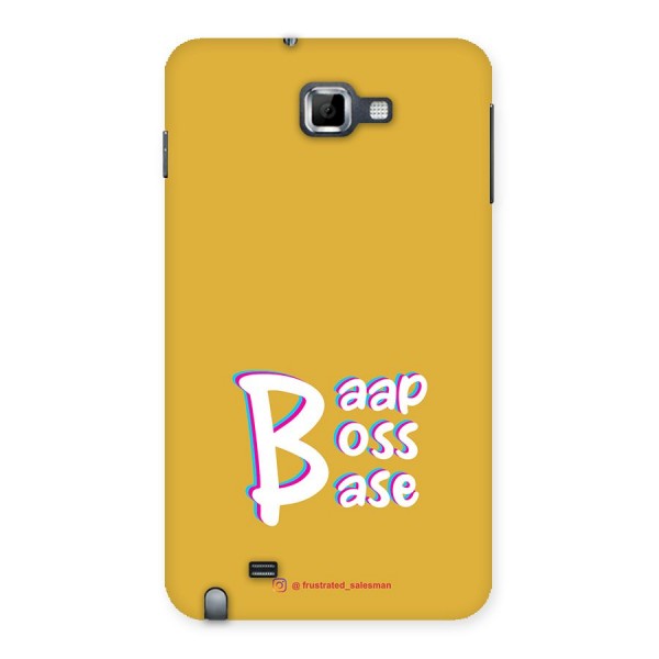 Baap Boss Base Mustard Yellow Back Case for Galaxy Note