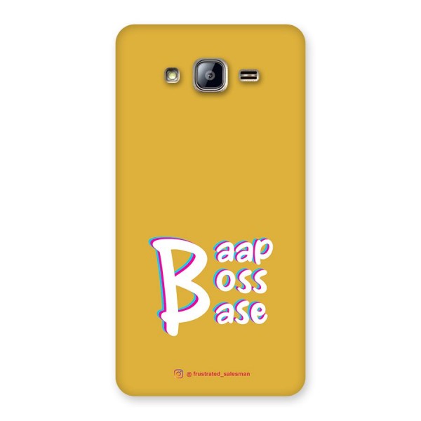 Baap Boss Base Mustard Yellow Back Case for Galaxy On5