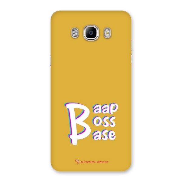 Baap Boss Base Mustard Yellow Back Case for Galaxy On8