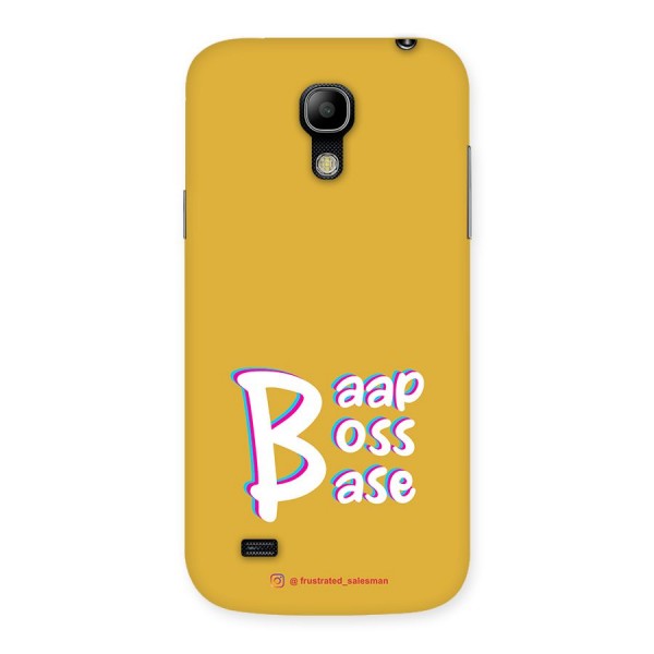 Baap Boss Base Mustard Yellow Back Case for Galaxy S4 Mini