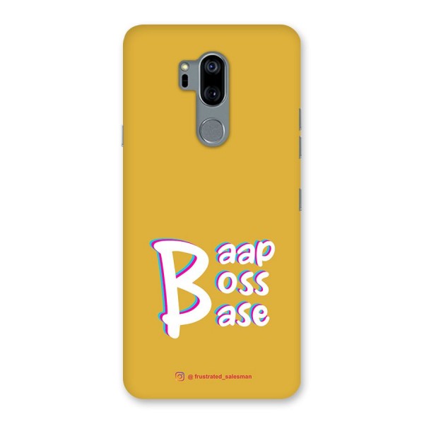 Baap Boss Base Mustard Yellow Back Case for LG G7