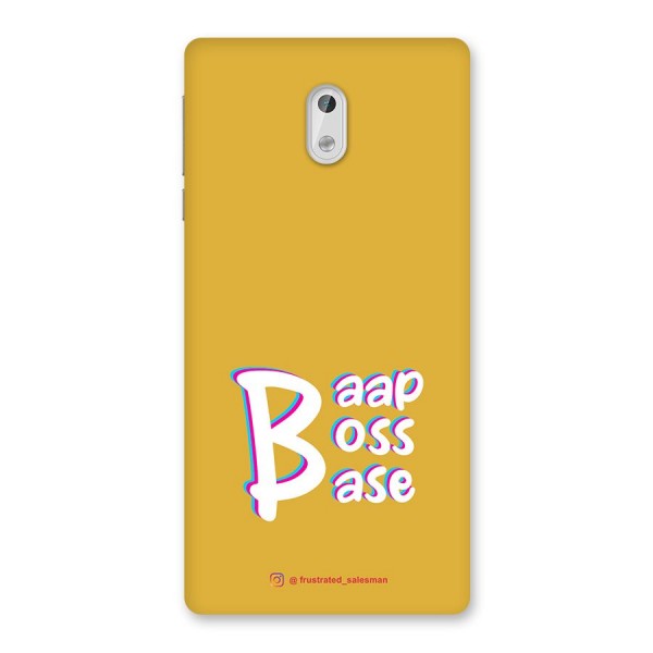 Baap Boss Base Mustard Yellow Back Case for Nokia 3