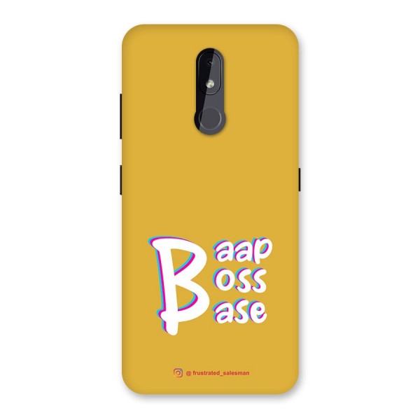 Baap Boss Base Mustard Yellow Back Case for Nokia 3.2