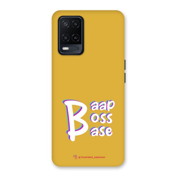 Baap Boss Base Mustard Yellow Back Case for Oppo A54