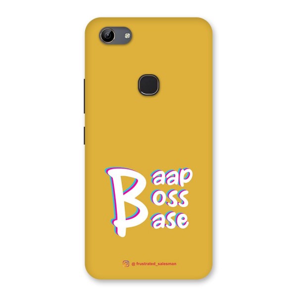 Baap Boss Base Mustard Yellow Back Case for Vivo Y81