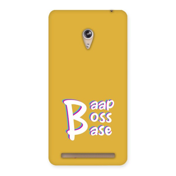 Baap Boss Base Mustard Yellow Back Case for Zenfone 6