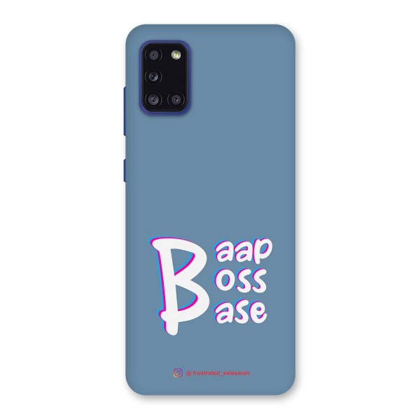 Baap Boss Base SteelBlue Back Case for Galaxy A31