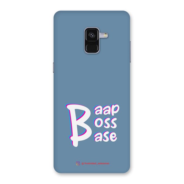 Baap Boss Base SteelBlue Back Case for Galaxy A8 Plus