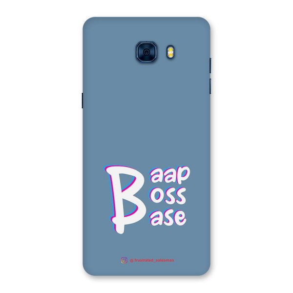 Baap Boss Base SteelBlue Back Case for Galaxy C7 Pro