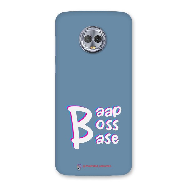 Baap Boss Base SteelBlue Back Case for Moto G6