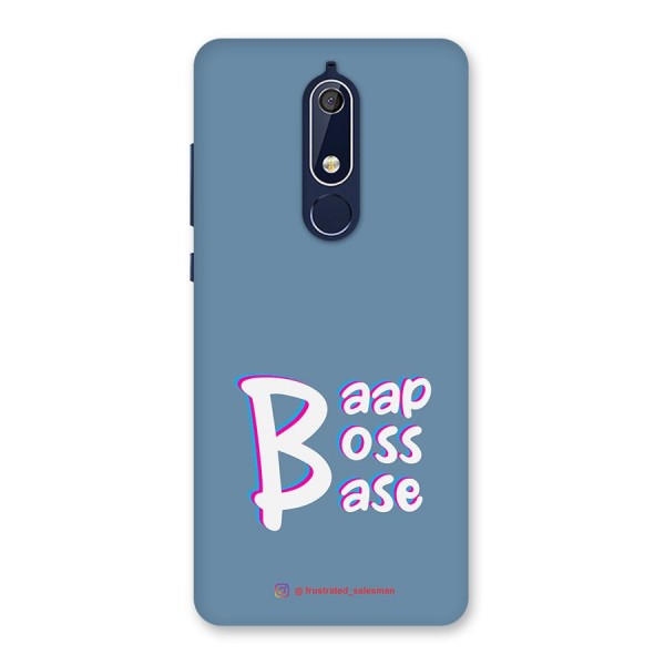 Baap Boss Base SteelBlue Back Case for Nokia 5.1