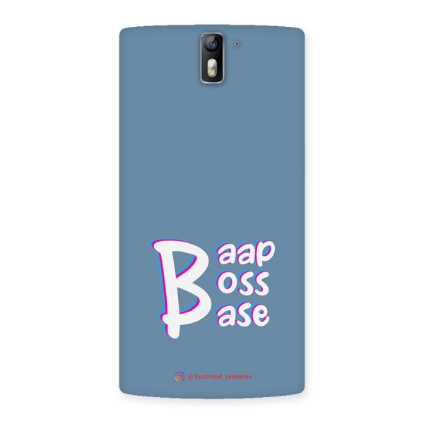 Baap Boss Base SteelBlue Back Case for One Plus One