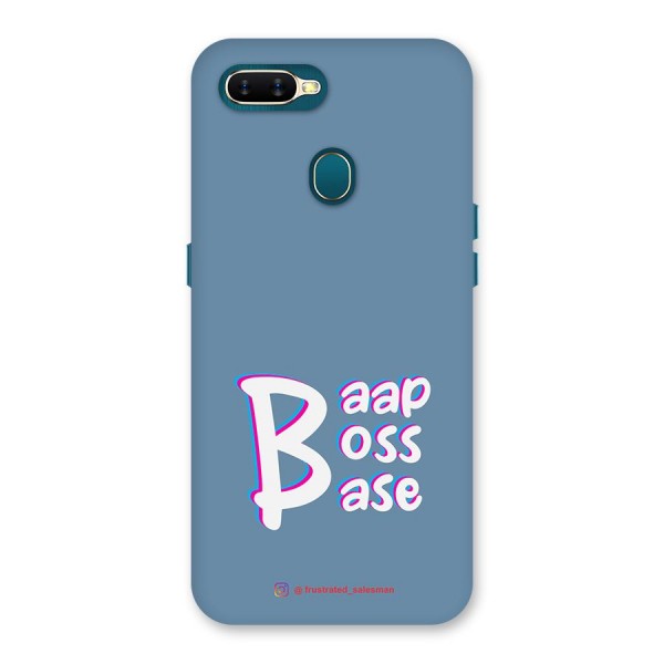 Baap Boss Base SteelBlue Back Case for Oppo A12