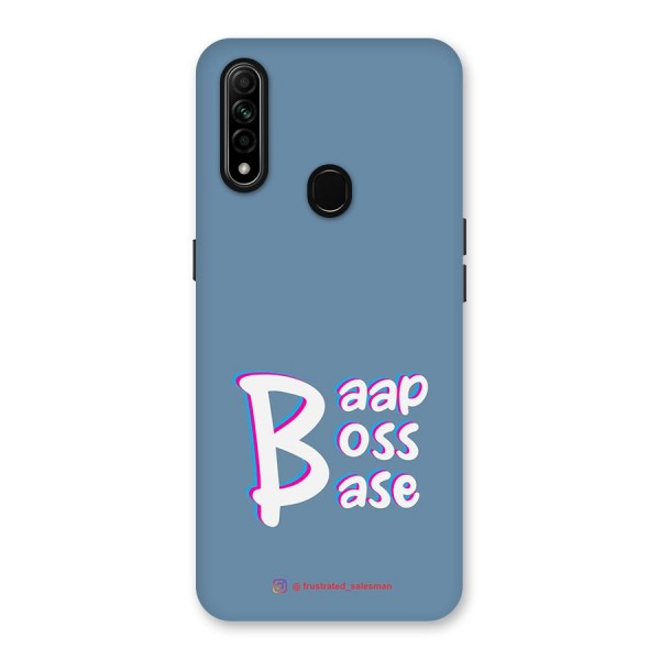 Baap Boss Base SteelBlue Back Case for Oppo A31