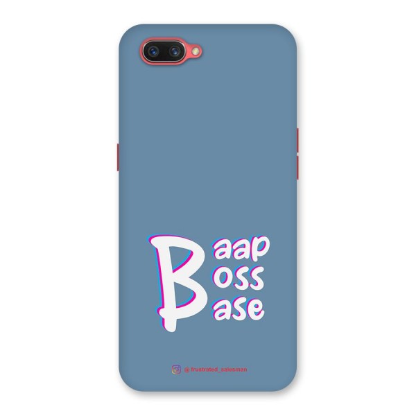 Baap Boss Base SteelBlue Back Case for Oppo A3s