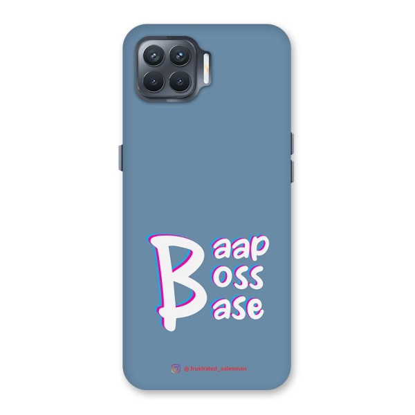 Baap Boss Base SteelBlue Back Case for Oppo F17 Pro