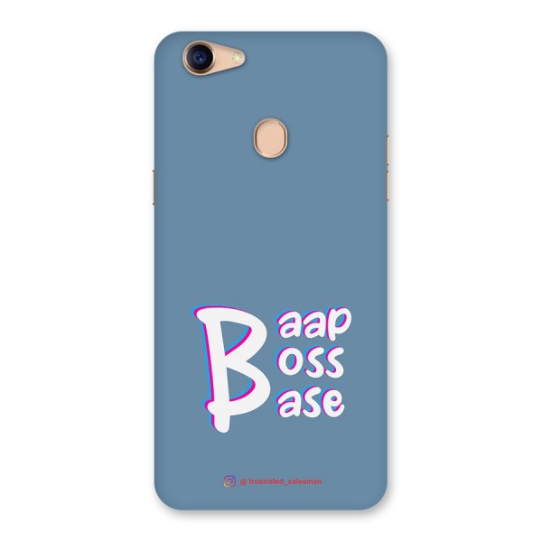 Baap Boss Base SteelBlue Back Case for Oppo F5