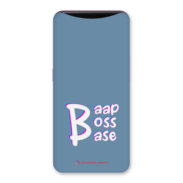 Baap Boss Base SteelBlue Back Case for Oppo Find X