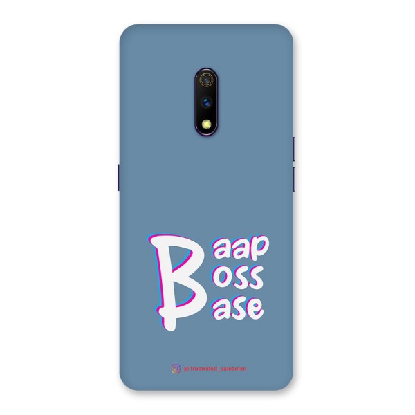 Baap Boss Base SteelBlue Back Case for Realme X