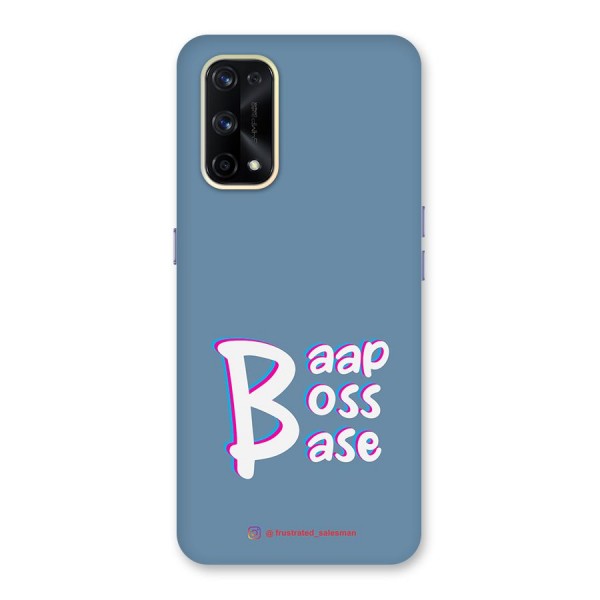 Baap Boss Base SteelBlue Glass Back Case for Realme X7 Pro