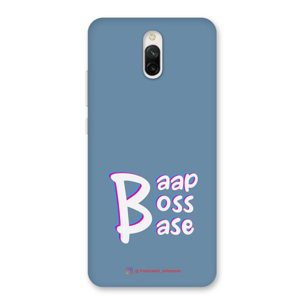 Baap Boss Base SteelBlue Back Case for Redmi 8A Dual